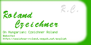 roland czeichner business card